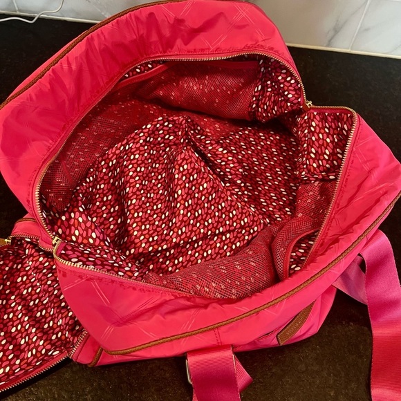 VERA BRADLEY LIGHTEN UP PREPPY POLLY YOGA SPORT BEACH GYM EXERCISE BAG - Picture 12 of 16